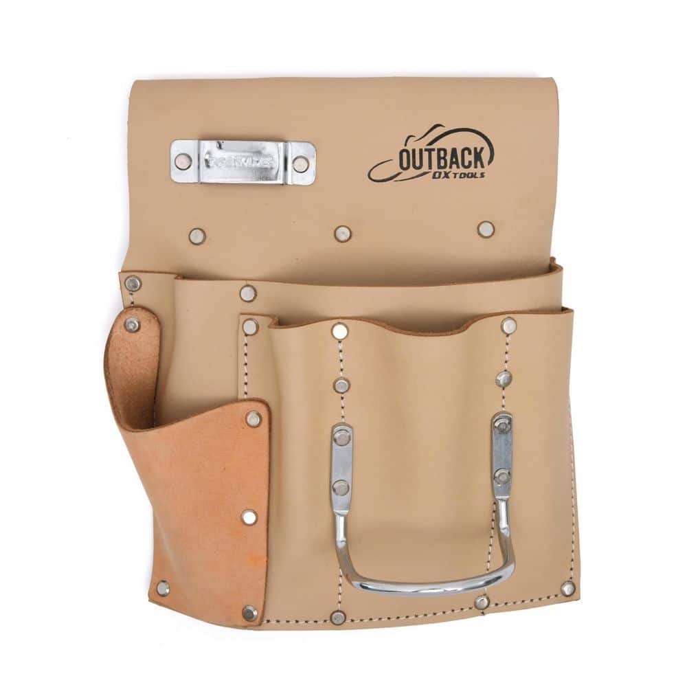 Trade Series 6-Pocket Suede LeatherDrywall Tool Pouch - Hercitys