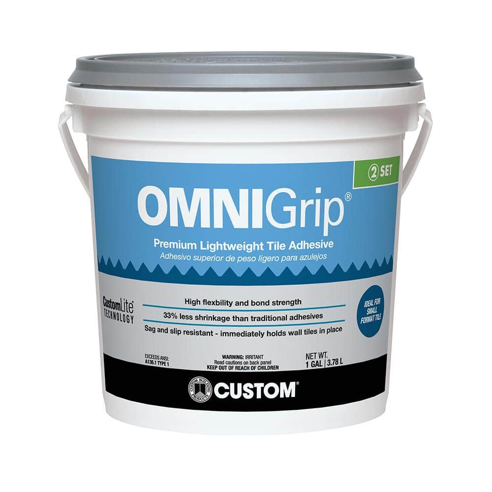 OmniGrip 1 Gal. (4 qt.) Premium Lightweight Adhesive for Tile and Stone - Hercitys