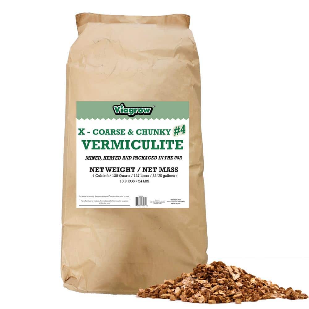 Vermiculite, Coarse and Chunky (4 cubic foot bag/25.71 US gallons/113 l) - Hercitys