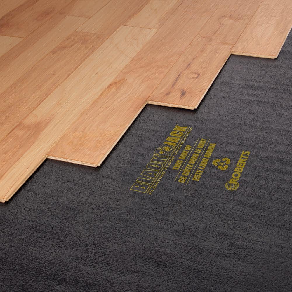 600 sq. ft. Value Roll of Black Jack Pro 2-in-1 Laminate Underlayment - Hercitys