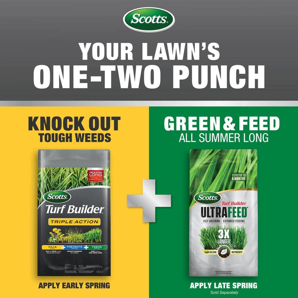 Turf Builder Triple Action1 and Ultrafeed Annual Program Northern for Small Lawns - Hercitys