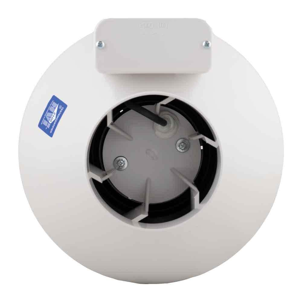 RP145C 4 in. Inlet and Outlet Inline Radon Fan in White with 1.7 in. Maximum Operating Pressure - Hercitys