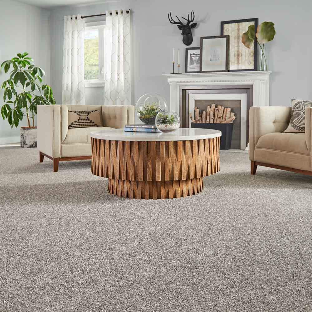 Maisie II  – Oriental Elegance – Beige 52 oz. Triexta Texture Installed Carpet - Hercitys
