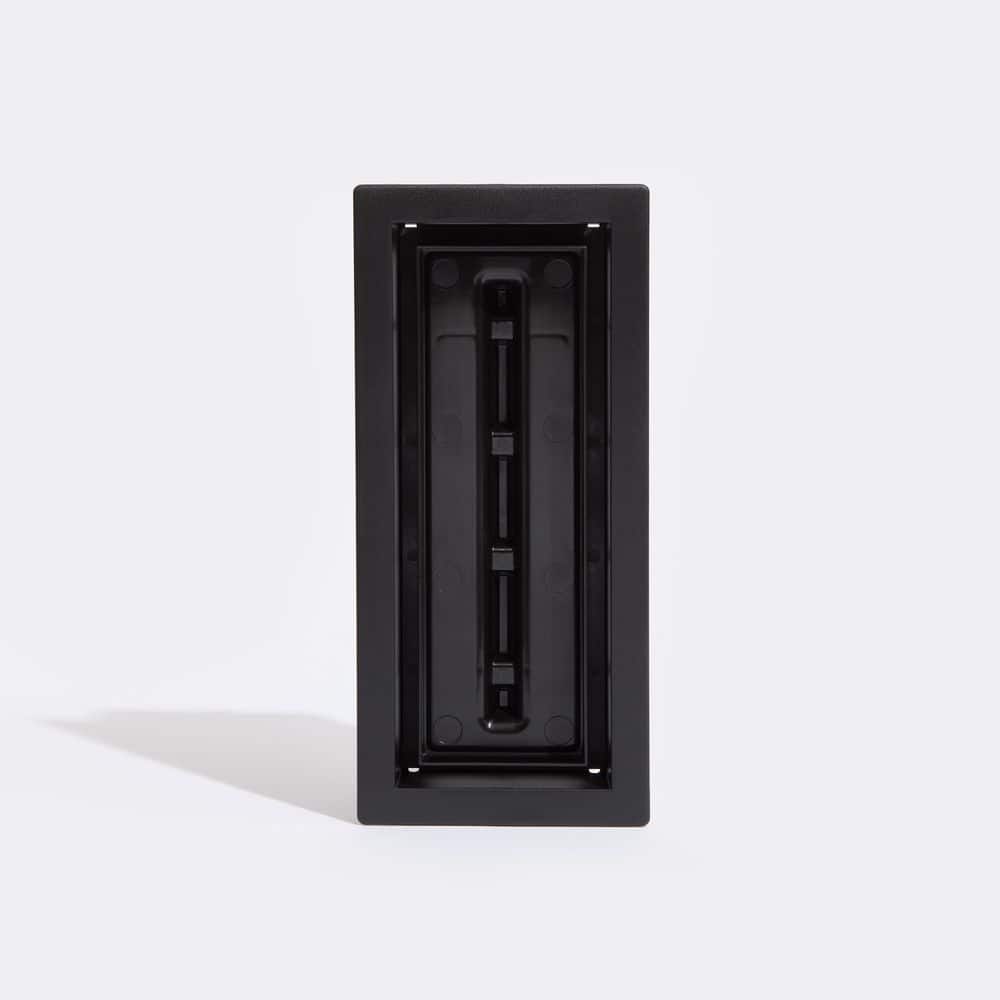 Framed Floor Vent (Lite) 4 in. x 10 in. Black - Hercitys