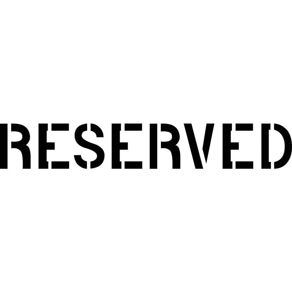 8 in. Reserved Stencil - Hercitys