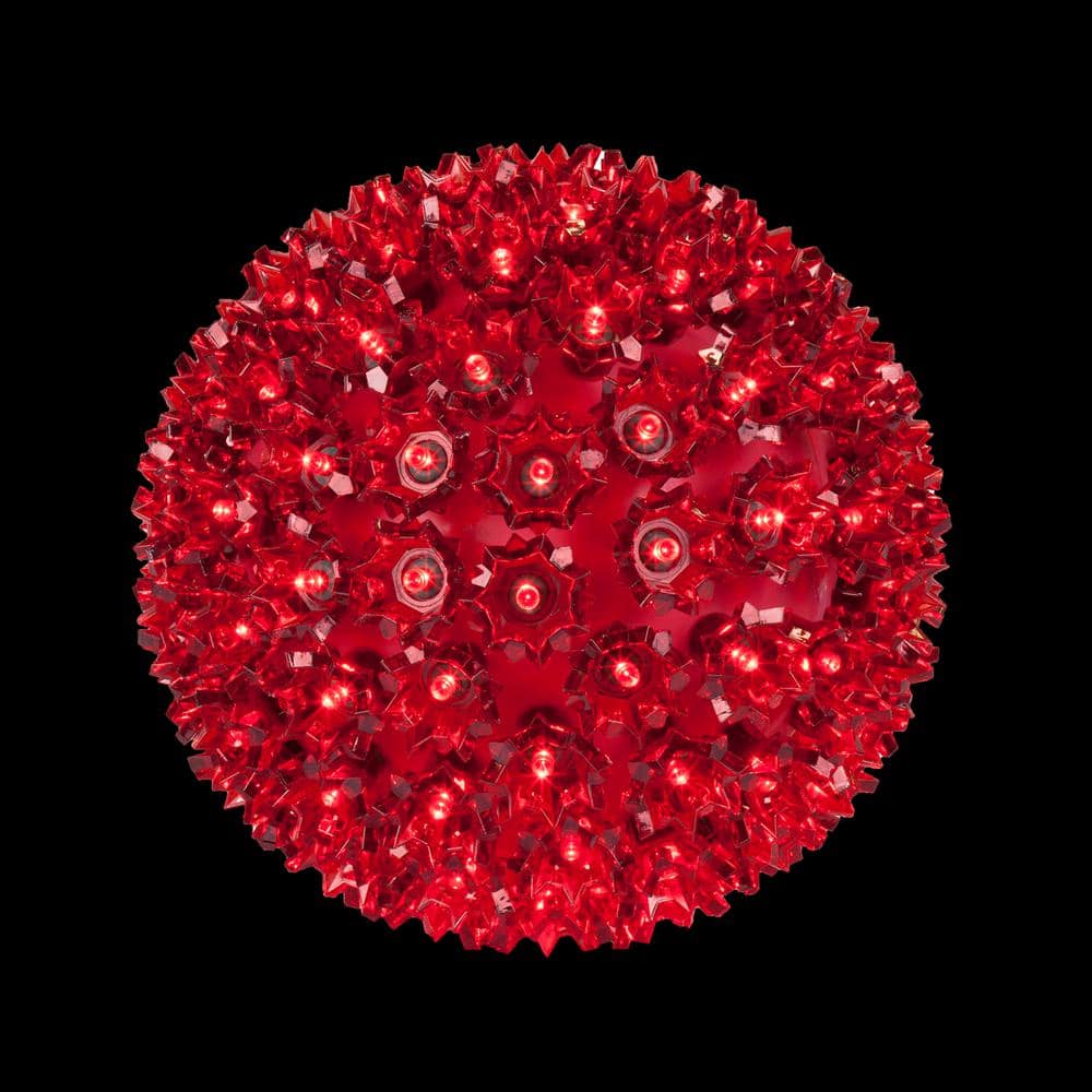 6 in. 70-Light LED Red Decorative Starlight Sphere - Hercitys