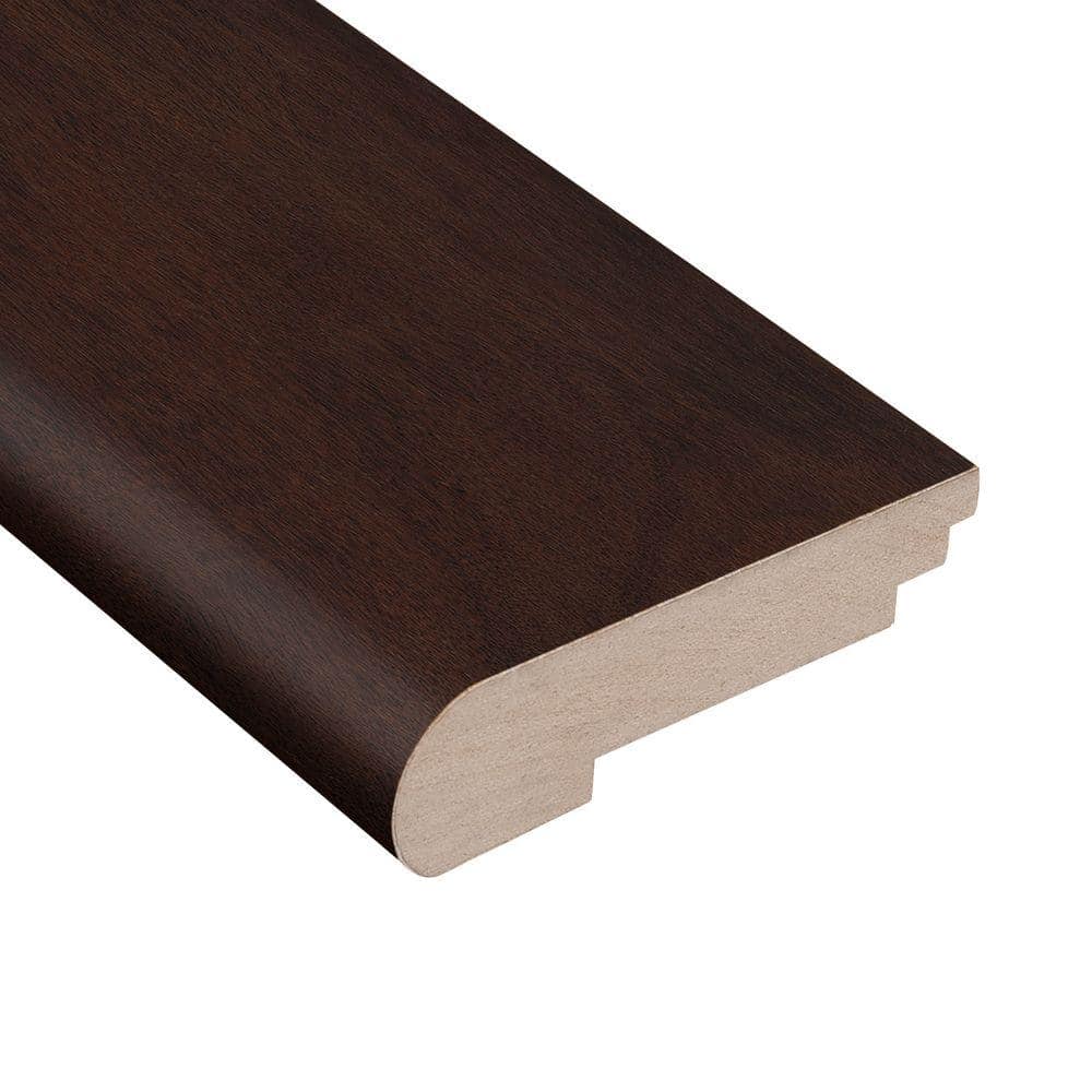 Cocoa Acacia 3/4 in. Thick x 3-1/2 in. Wide x 78 in. Length Stair Nose Molding - Hercitys