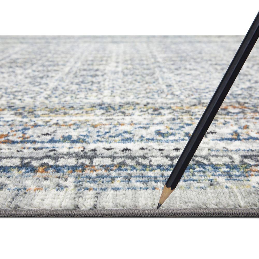 Eden Collection Vintage Diamond Ivory 5 ft. x 7 ft. Machine Washable Border Indoor Area Rug - Hercitys