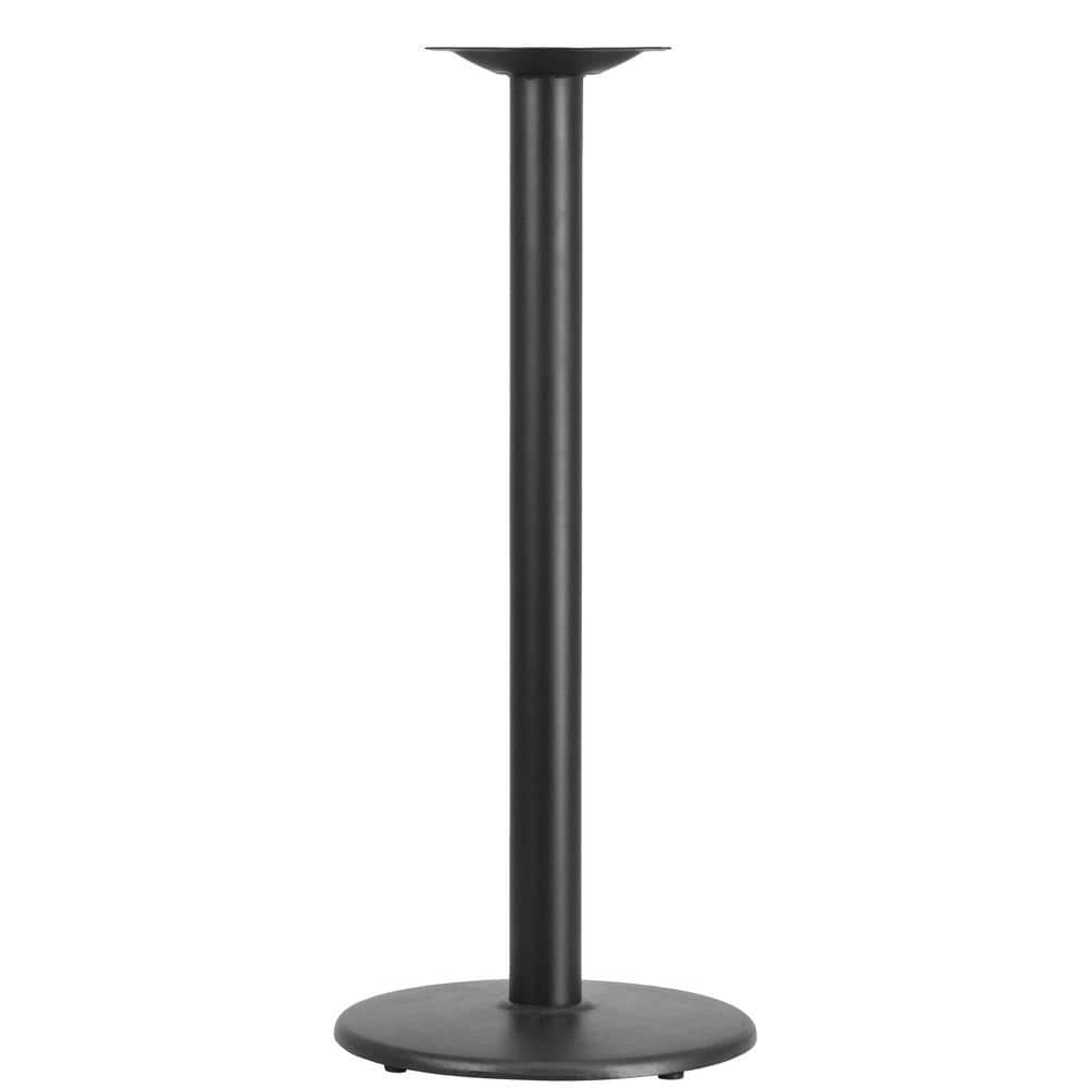 Black Metal Pedestal Dining Table – Base Only – Seats 2 - Hercitys