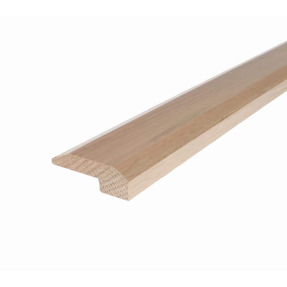 Ivory 0.38 in. Thick x 2 in. Width x 78 in. Length Wood Multi-Purpose Reducer Hardwood Trim - Hercitys