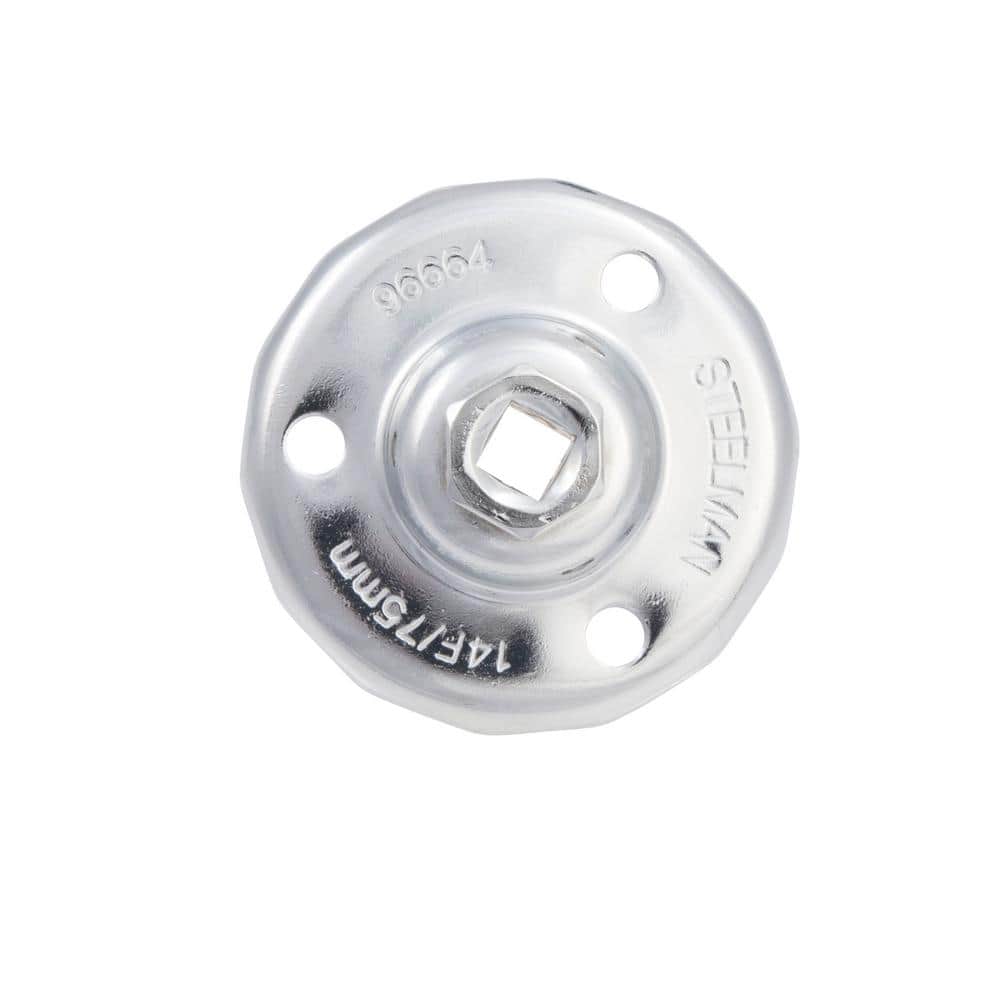 75 mm. x 14 Flute Oil Filter Cap Wrench, Chrome - Hercitys
