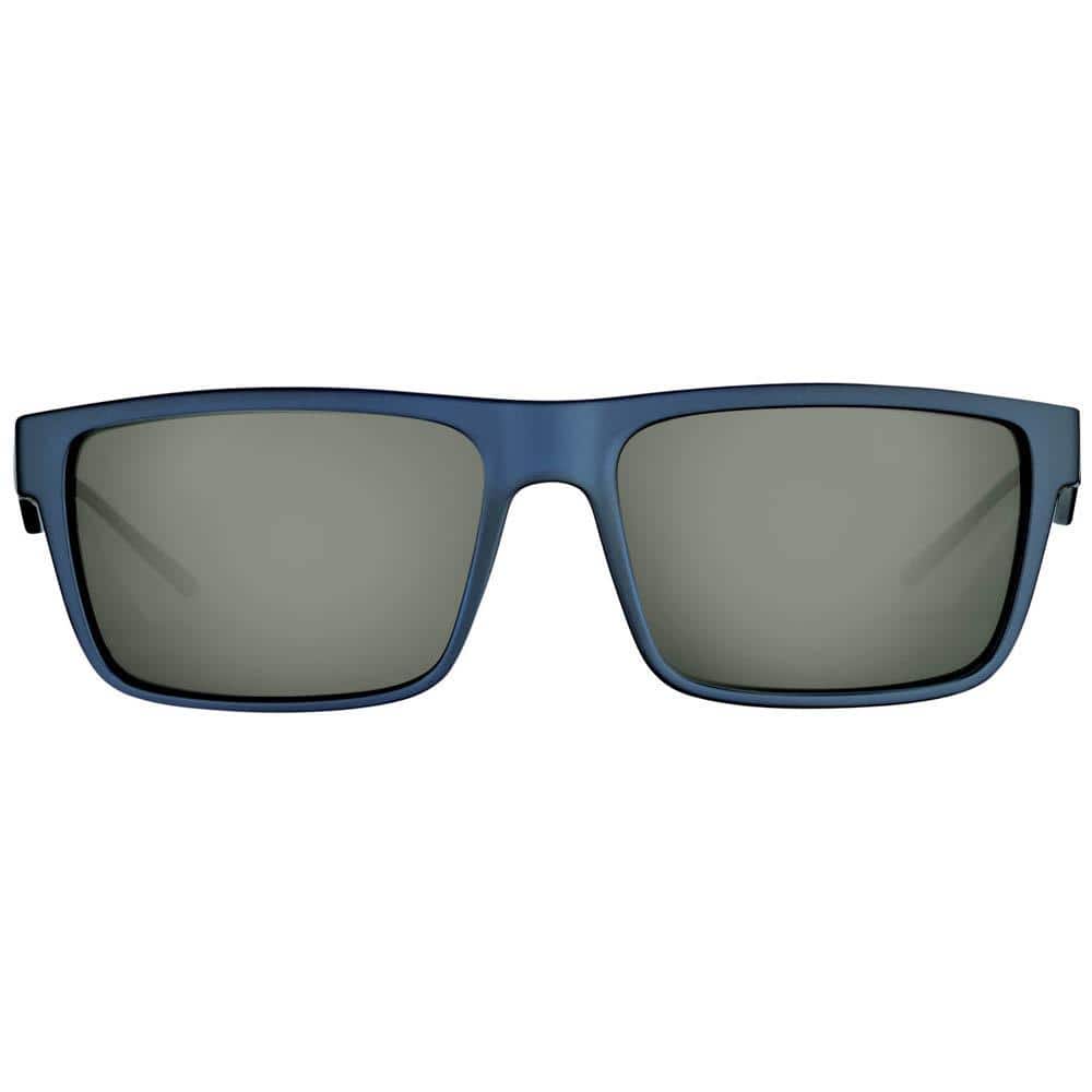 Streamer Polarized Sunglasses in Crystal Navy Frame with Smoke Lens - Hercitys