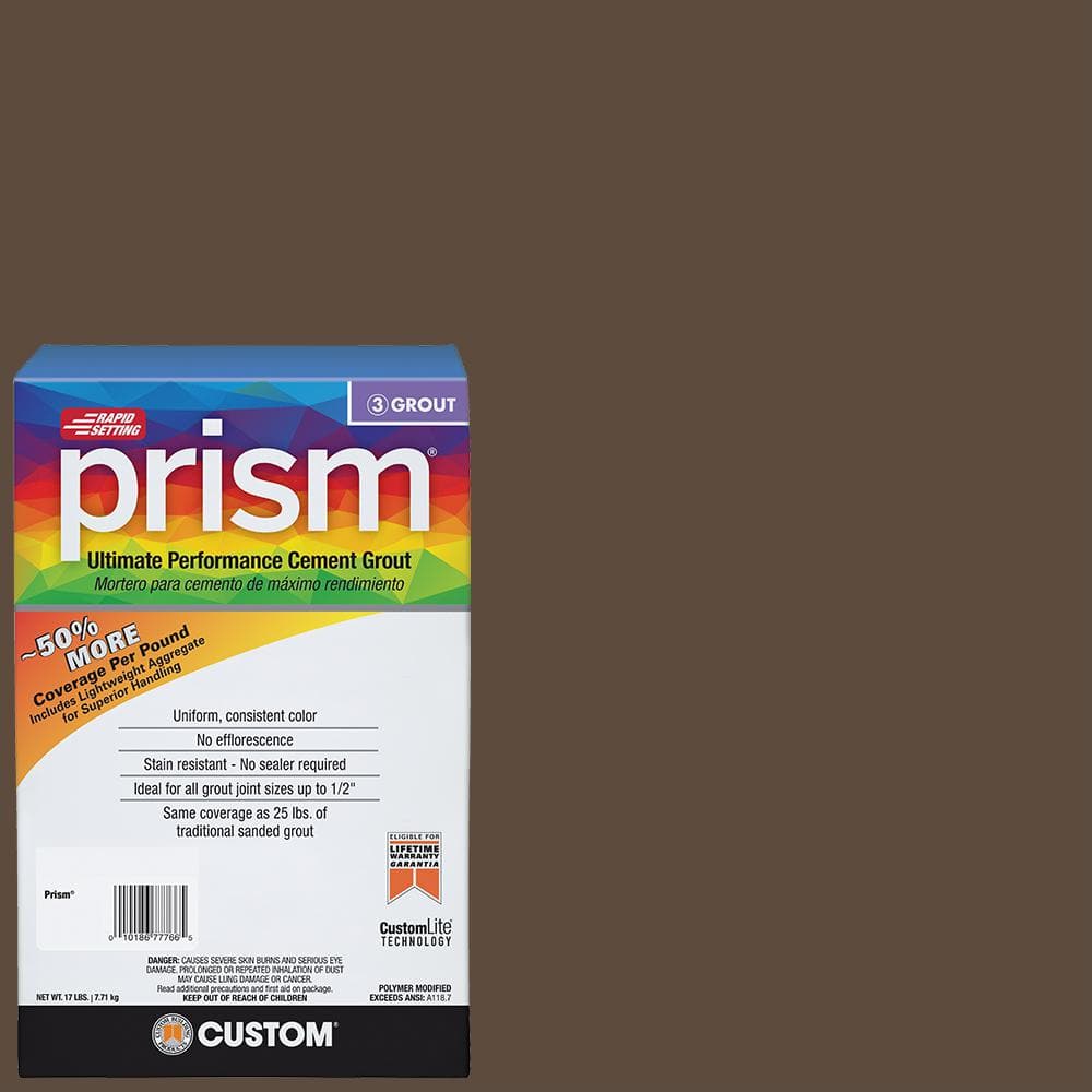 Prism #646 Coffee Bean 17 lb. Ultimate Performance Grout - Hercitys