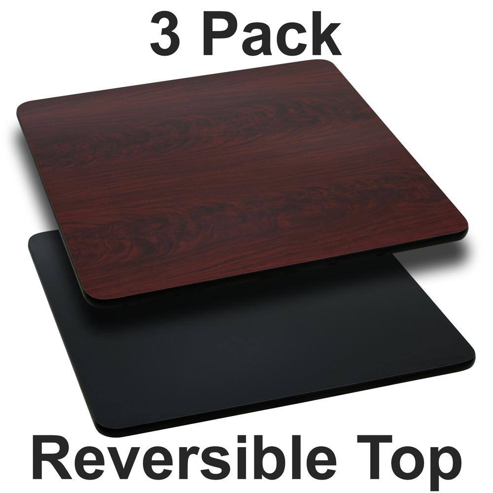 Black/Mahogany Table Top (Set of 3) - Hercitys