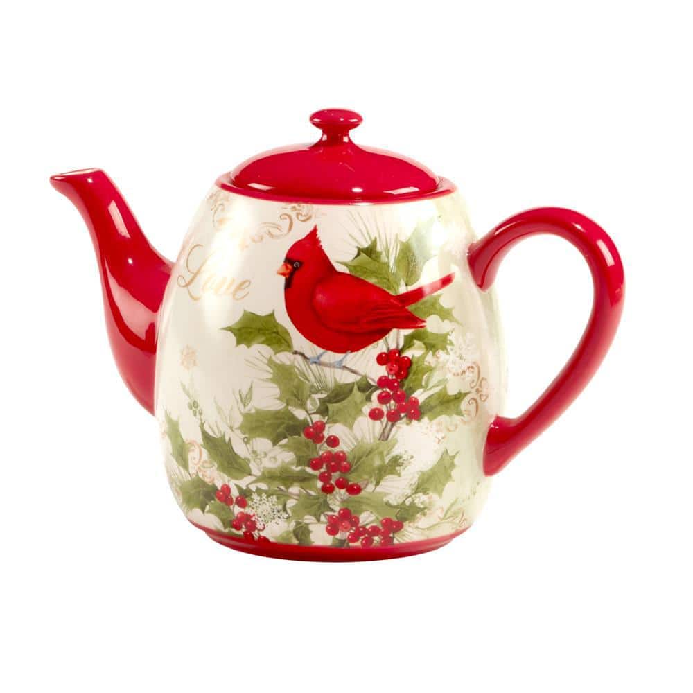 Winter’s Medley 5-Cup Earthenware Teapot - Hercitys