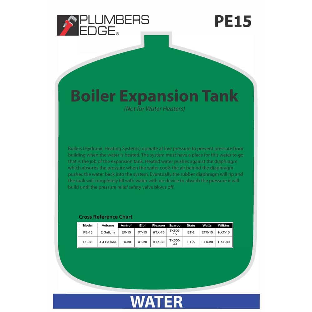 Plumbers Edge 15 Expansion Tank - Hercitys