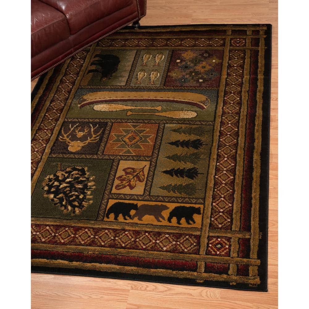 Affinity Lodge Canvas Multi 5 ft. 3 in. x 7 ft. 2 in. Area Rug - Hercitys
