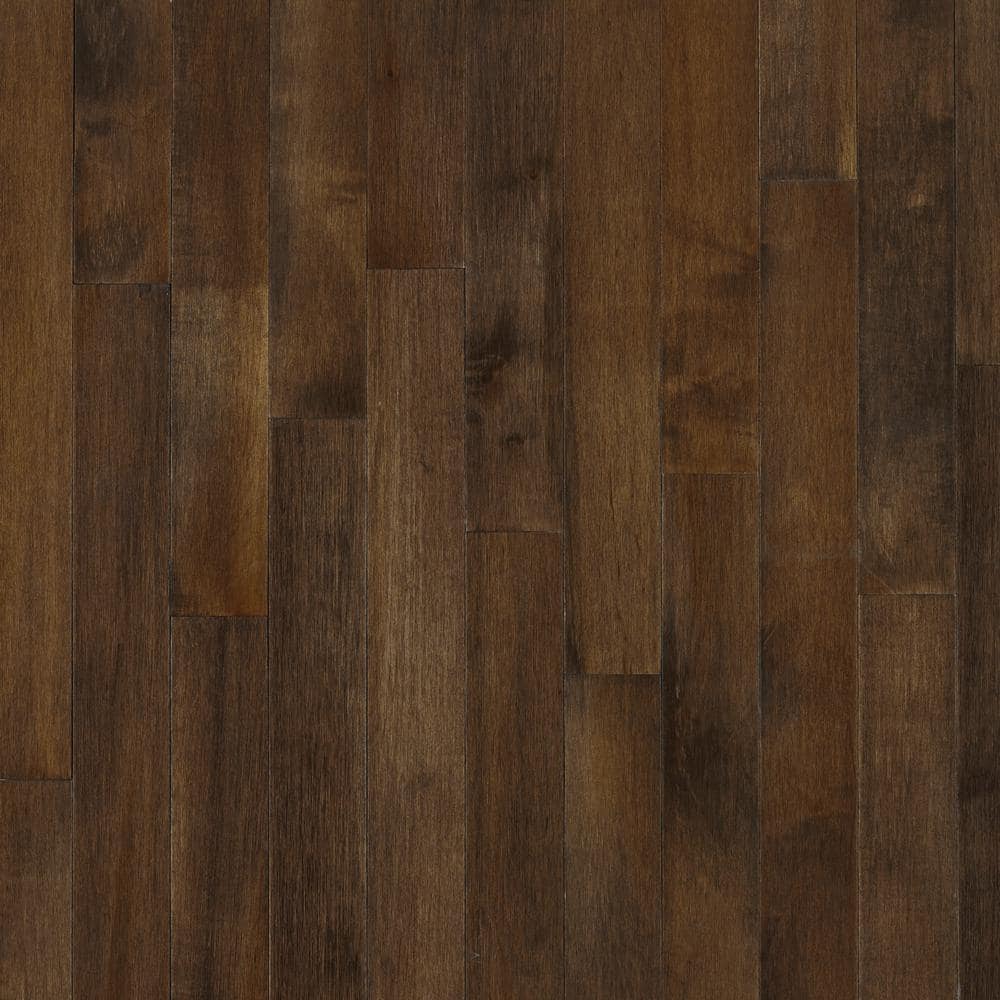 Prestige Cappuccino Maple 3/4 in. T x 5 in. W Smooth Solid Hardwood Flooring (23.5 sq.ft./ctn) - Hercitys