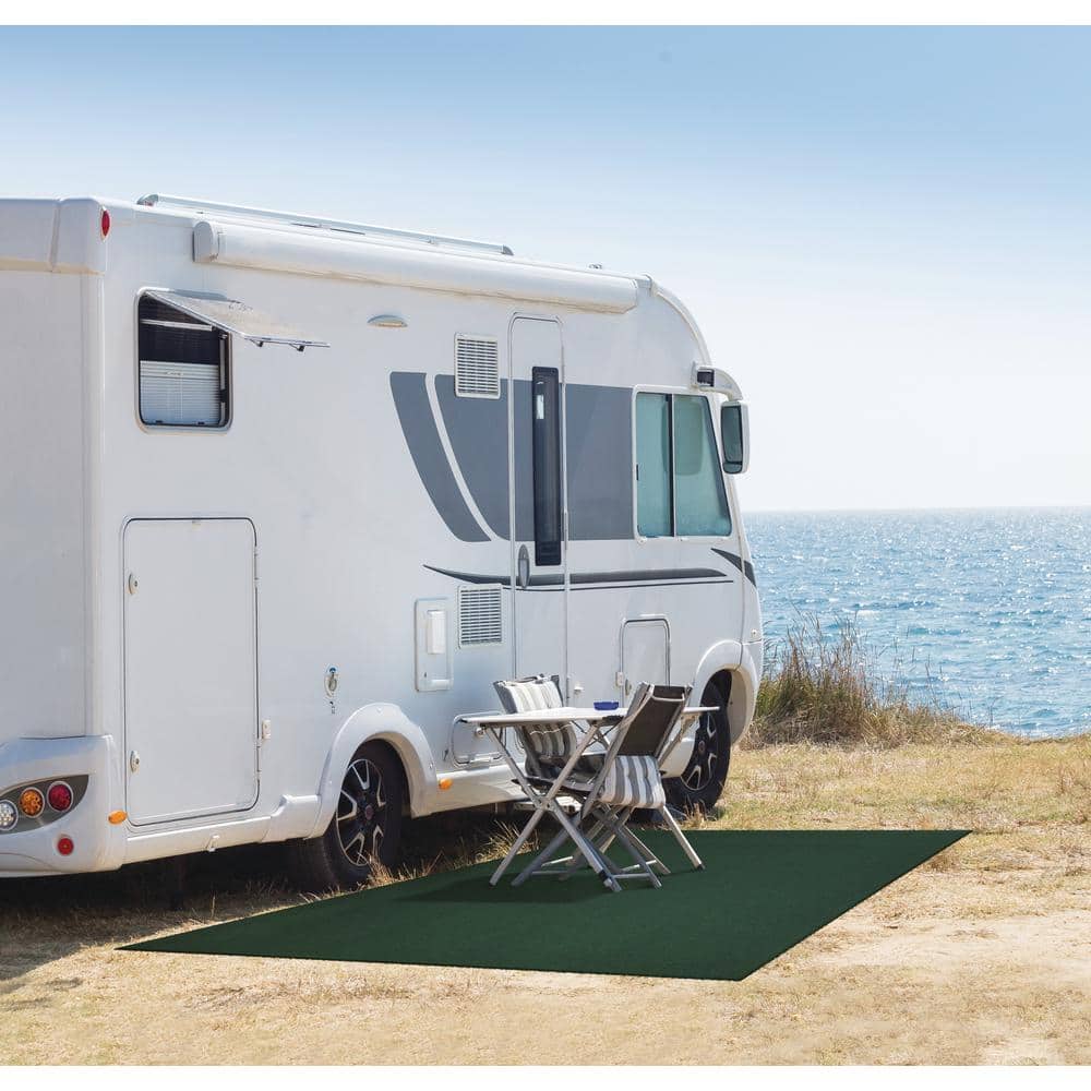 Grizzly Grass 6 ft. x 8 ft. Green Artificial Grass Rug - Hercitys