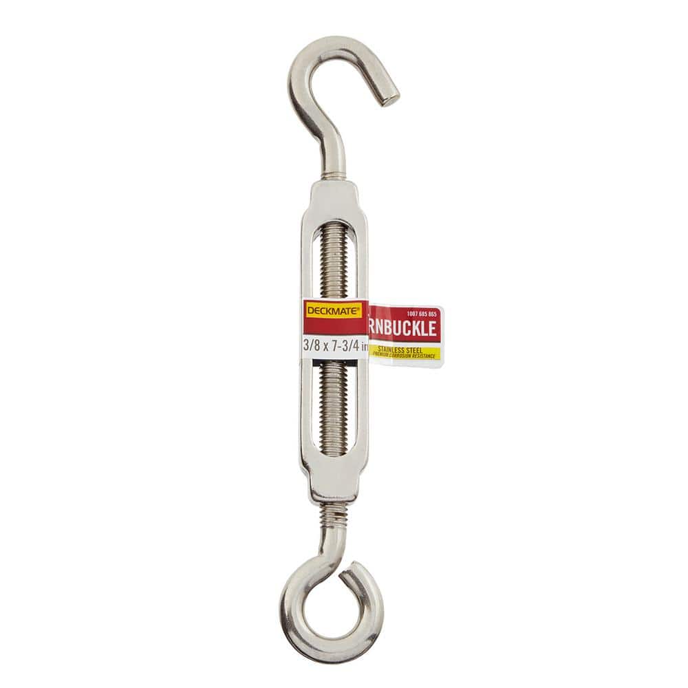 Marine Grade Stainless Steel 3/8-16 X 7-3/4 in. Turnbuckle - Hercitys