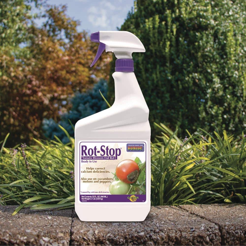 Rot-Stop Tomato Blossom End Rot, 32 oz Ready-to-Use Spray Garden Fertilizer for Calcium Deficiency - Hercitys