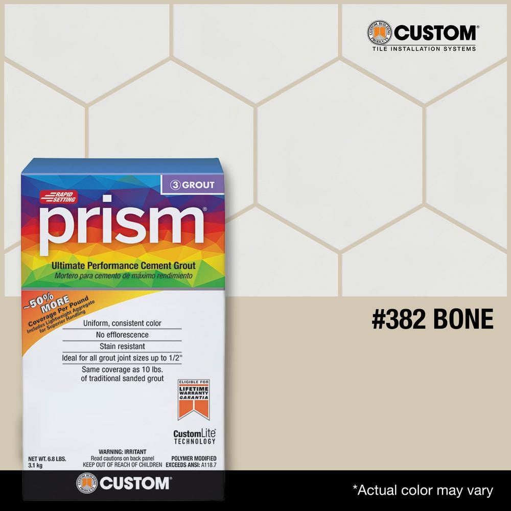 Prism #382 Bone 17 lb. Ultimate Performance Grout - Hercitys