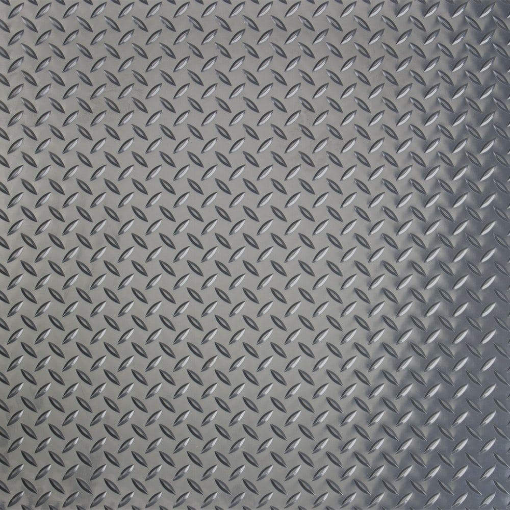 Diamond 10 ft. Wide x Custom Length Grey Commercial Grade Vinyl Flooring - Hercitys
