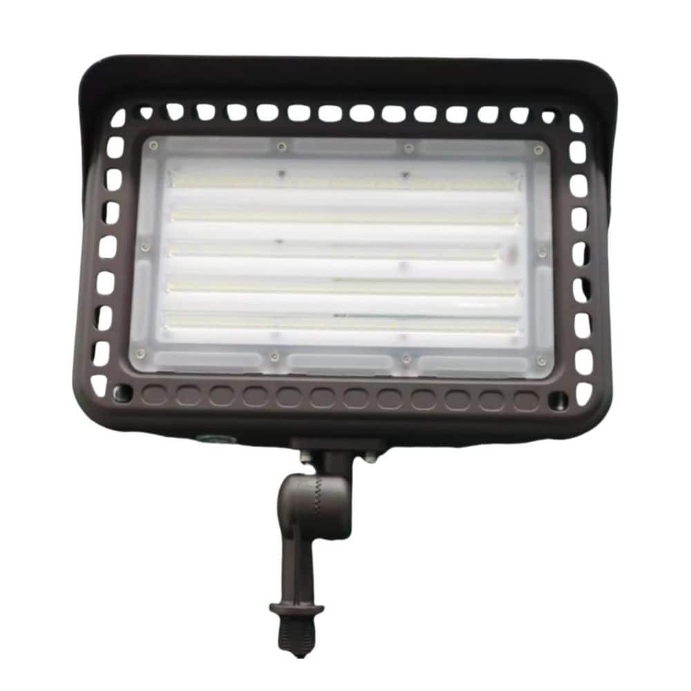 600 Watt Equivalent 18000 Lumen 120° Bronze Dusk to Dawn Integrated LED Flood Light, IP65 - Hercitys