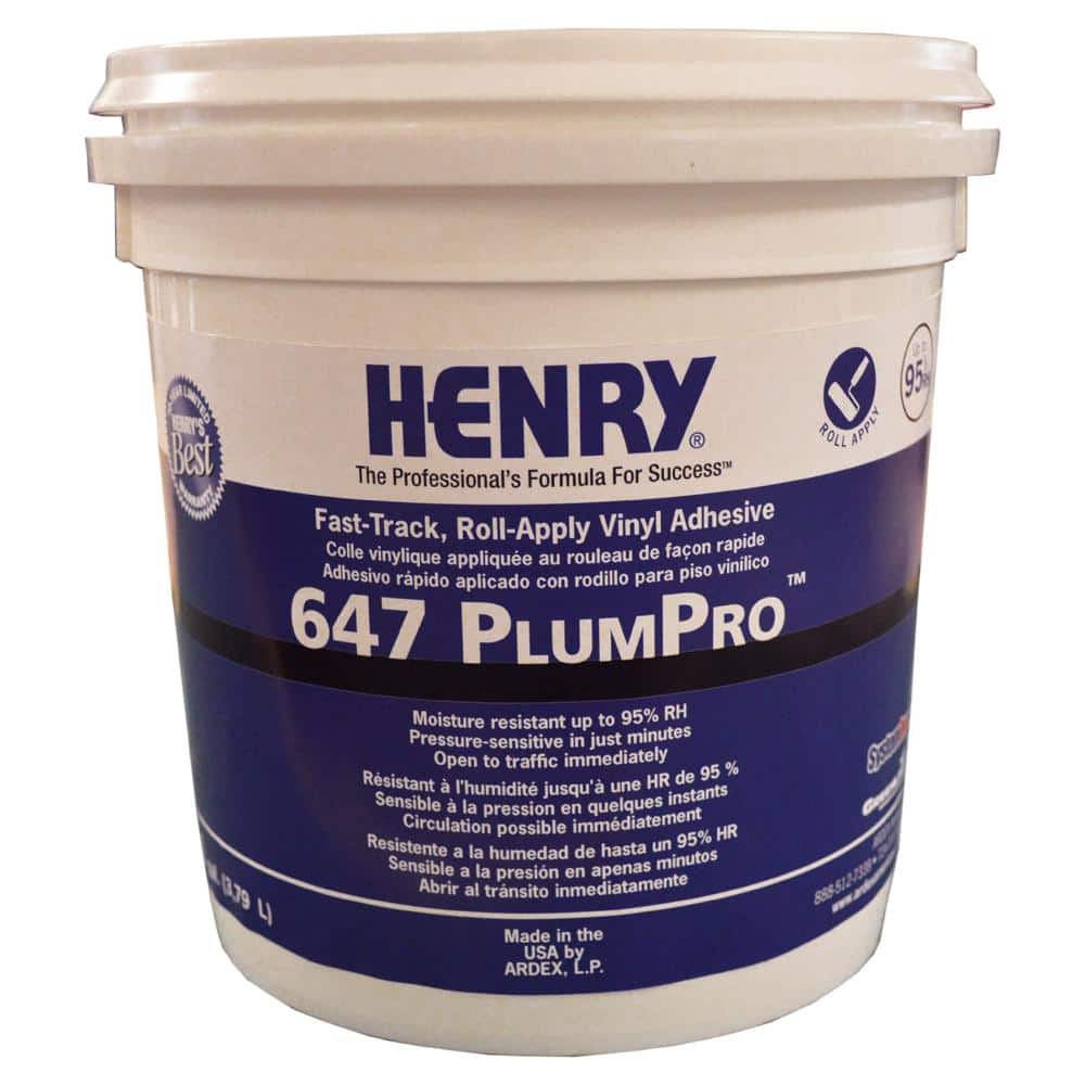 647 PlumPro 1 Gal. Luxury Vinyl Tile and Plank Flooring Adhesive - Hercitys