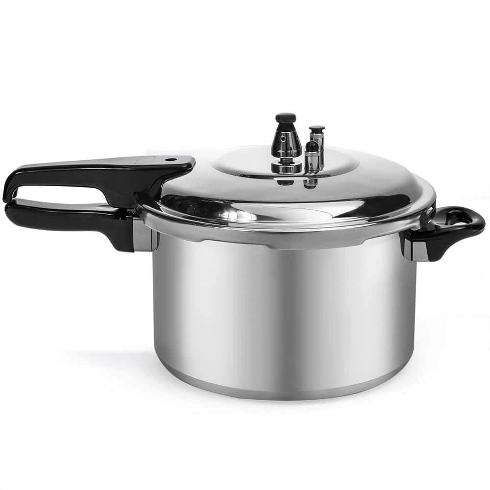6 qt. Aluminum Stovetop Pressure Cooker with Pressure Release - Hercitys