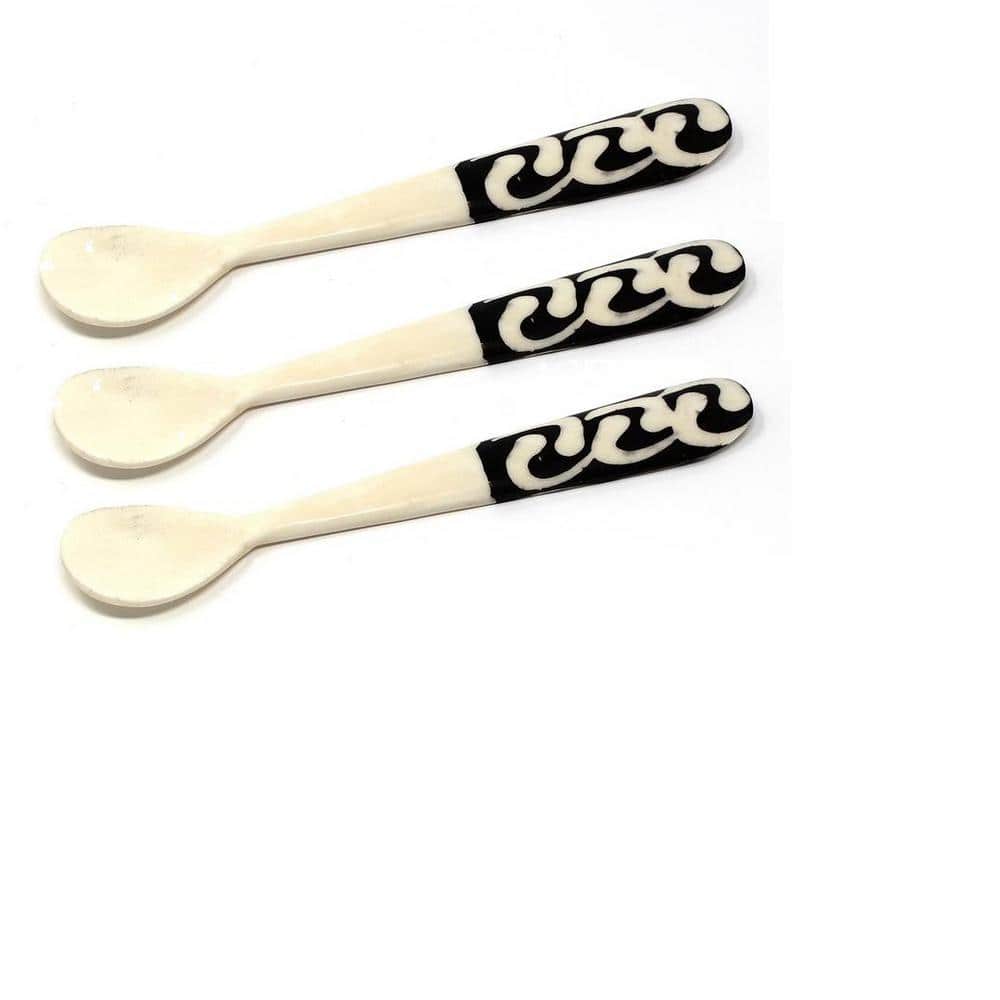 Handmade Natural Bone Bar Set of 3 Spoons - Hercitys