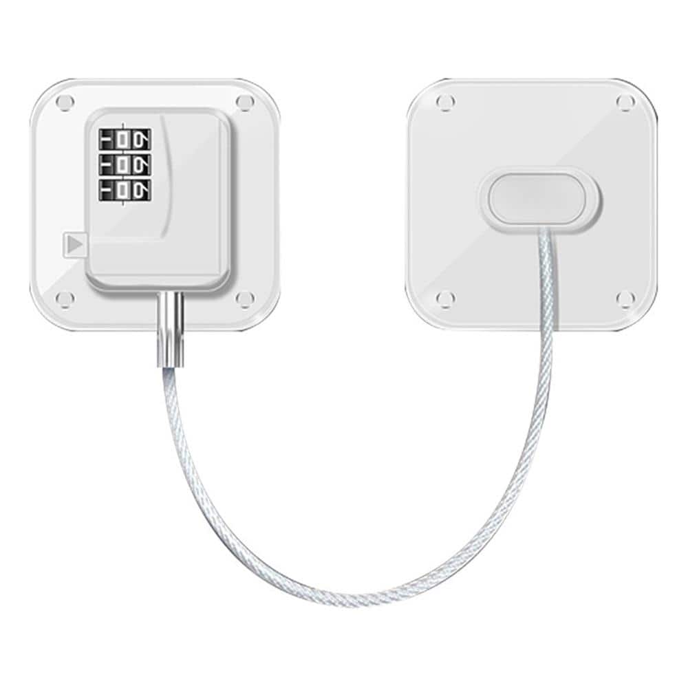White Combination Lock Lock Child Proofing Lock for Cabinets Window Baby Locks (2-Pack) - Hercitys