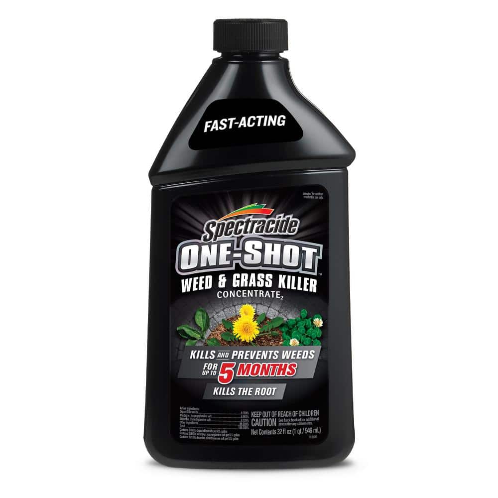 One Shot Weed and Grass Killer 32oz Concentrate Kills the Root - Hercitys