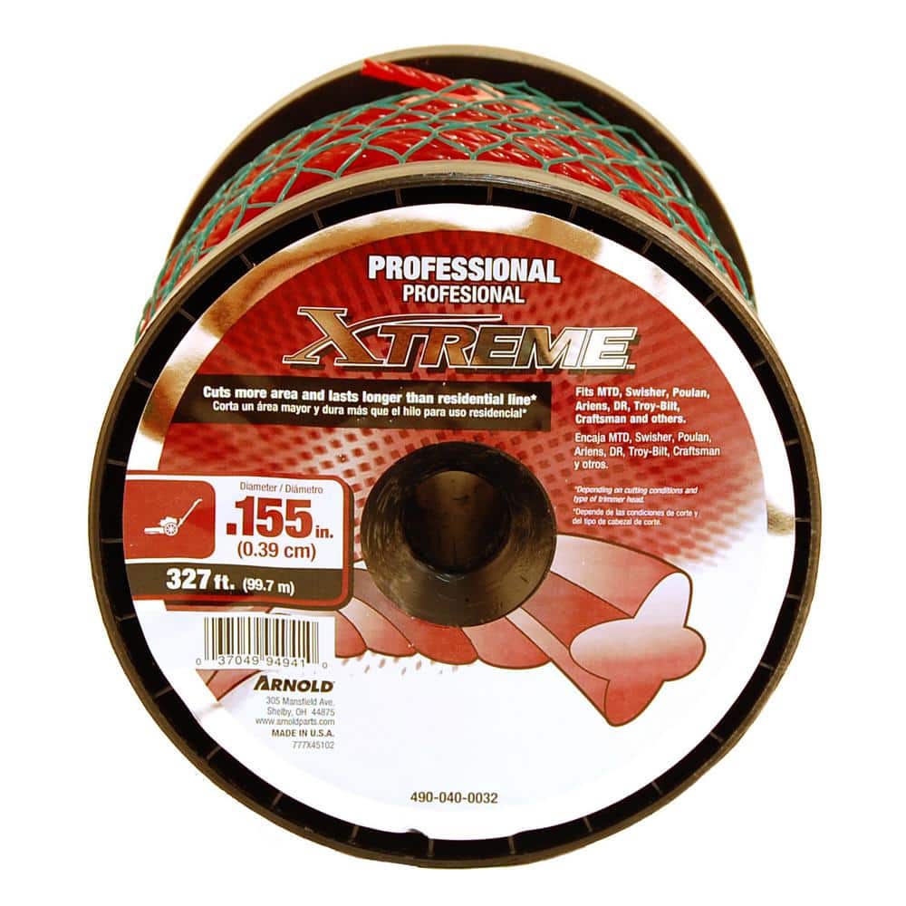 Professional Xtreme Spool 327 ft. 0.155 in. Universal Twisted Trimmer Line for Walk Behind Trimmer Mowers - Hercitys