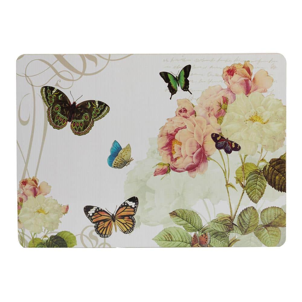 Tisbury White 11.5 in. x 15.5 in. Cork Placemat (Set of 2) - Hercitys