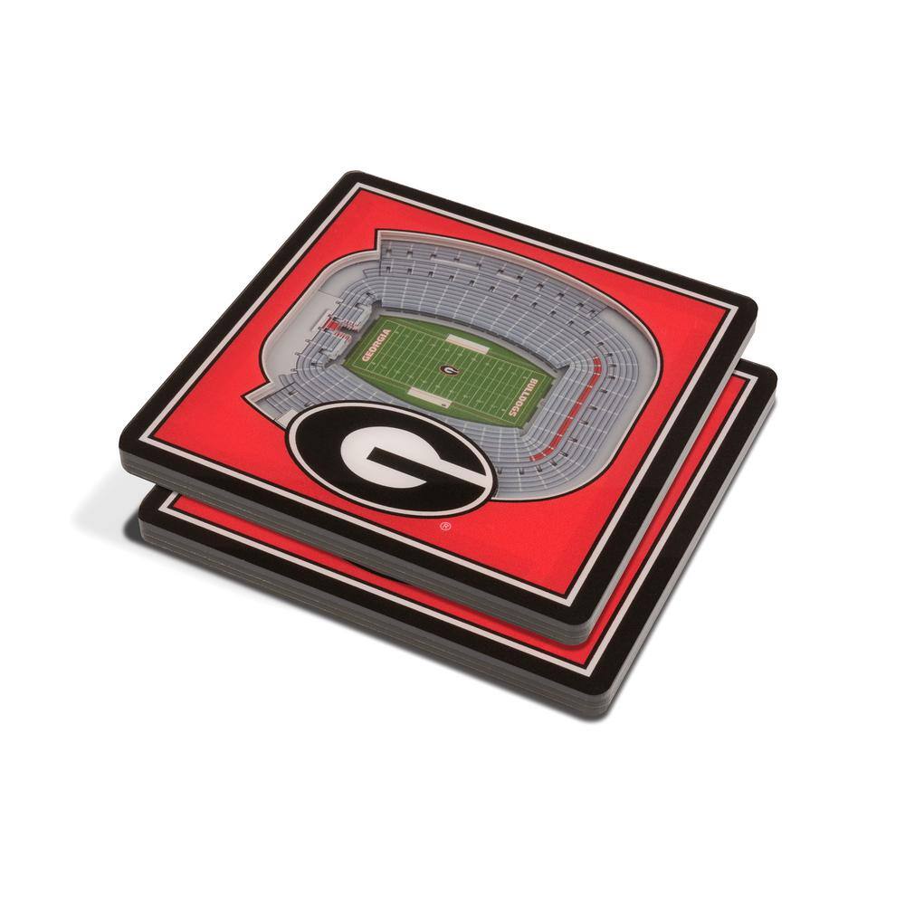 NCAA Georgia Bulldogs 3D StadiumViews Coasters - Hercitys