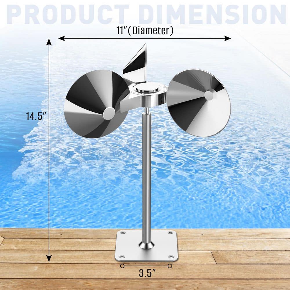 Reflective Bird Deterrent Pigeon Deterrent, Wind-Powered Sparkling Garden Decor for Patio and Yard - Hercitys