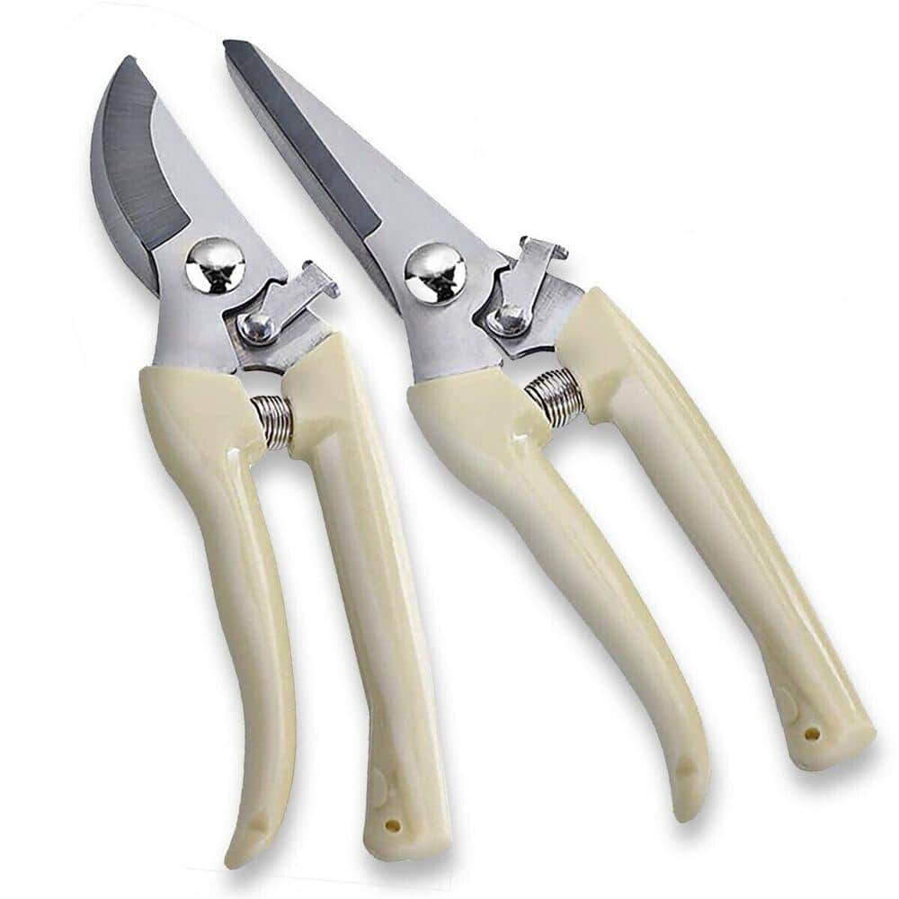 7.5 in. Pruning Shears Branch Garden Pruner, Home Gardening Plant Scissor (Set of 2) - Hercitys