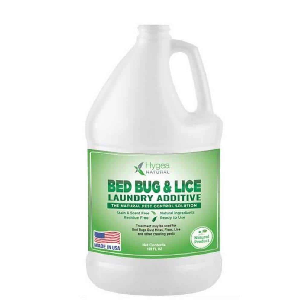 Lice and Bed Bug Laundry Additive 128 oz. Non-Toxic, Odorless, Family Safe Insect Killer - Hercitys
