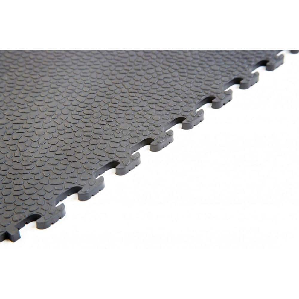 Rhino-Tec 18.3 in. x 18.3 in. Dove Gray PVC Sport and Gym Flooring Tile (6-Pieces) - Hercitys