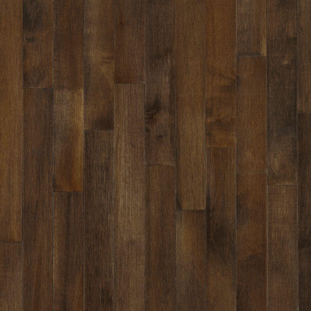 Prestige Cappuccino Maple 3/4 in. T x 3-1/4 in. W Smooth Solid Hardwood Flooring (22 sq.ft./ctn) - Hercitys