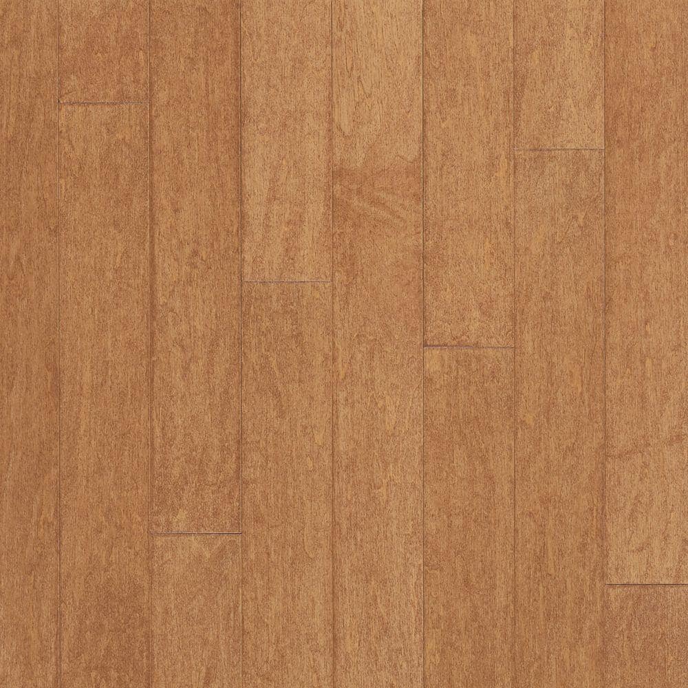 Turlington Amaretto Maple 3/8 in. T x 5 in. W Click Lock Smooth Engineered Hardwood Flooring (22 sq.ft./ctn) - Hercitys