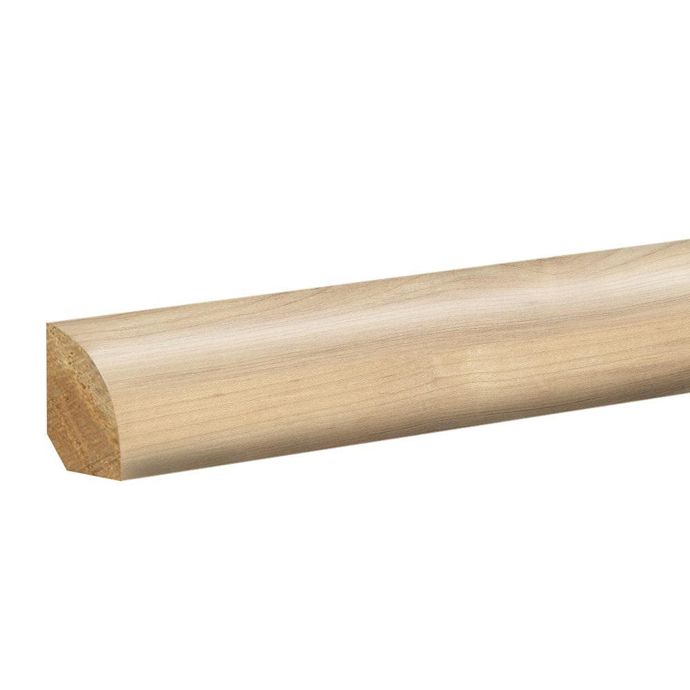 Buff Weathered 0.62 in. T x 0.75 in. W x 94.5 in. L Textured Wood Look Laminate Moulding/Trim Quarter Round Molding - Hercitys