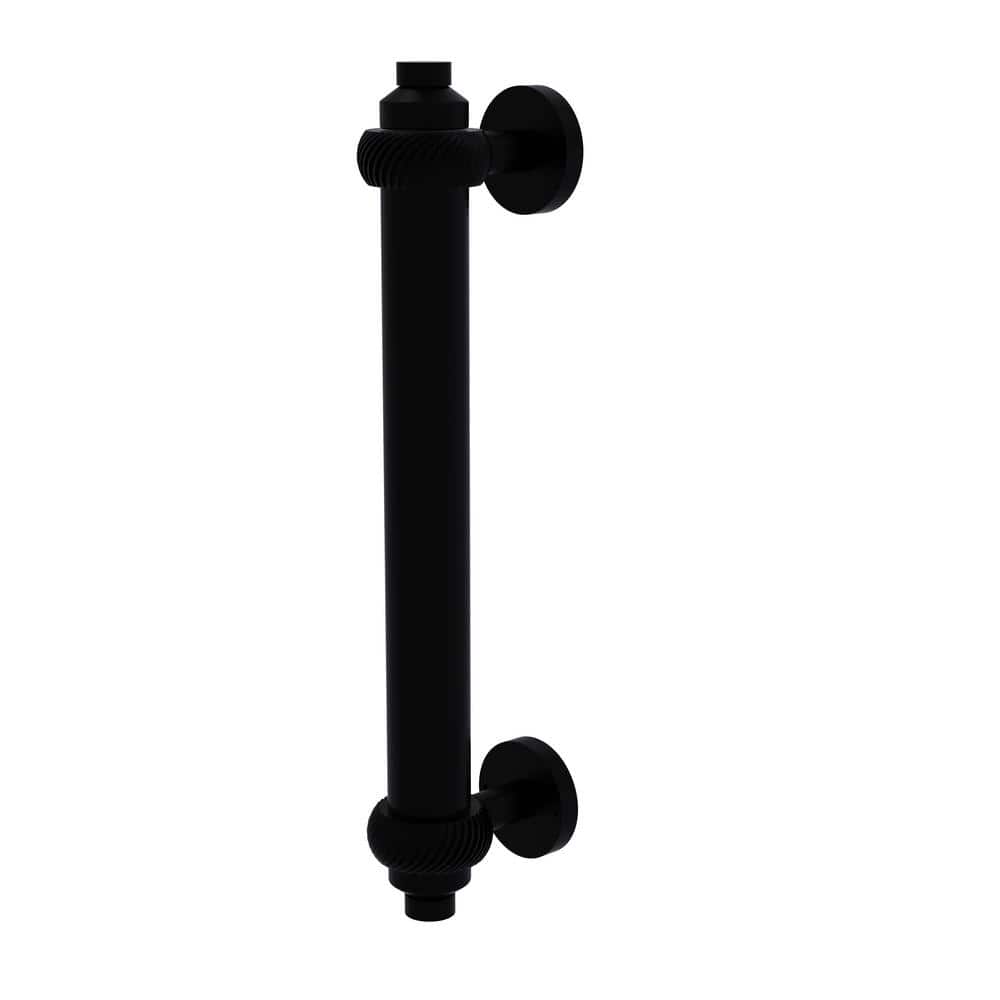 8 in. Center-to-Center Door Pull with Twisted Aents in Matte Black - Hercitys