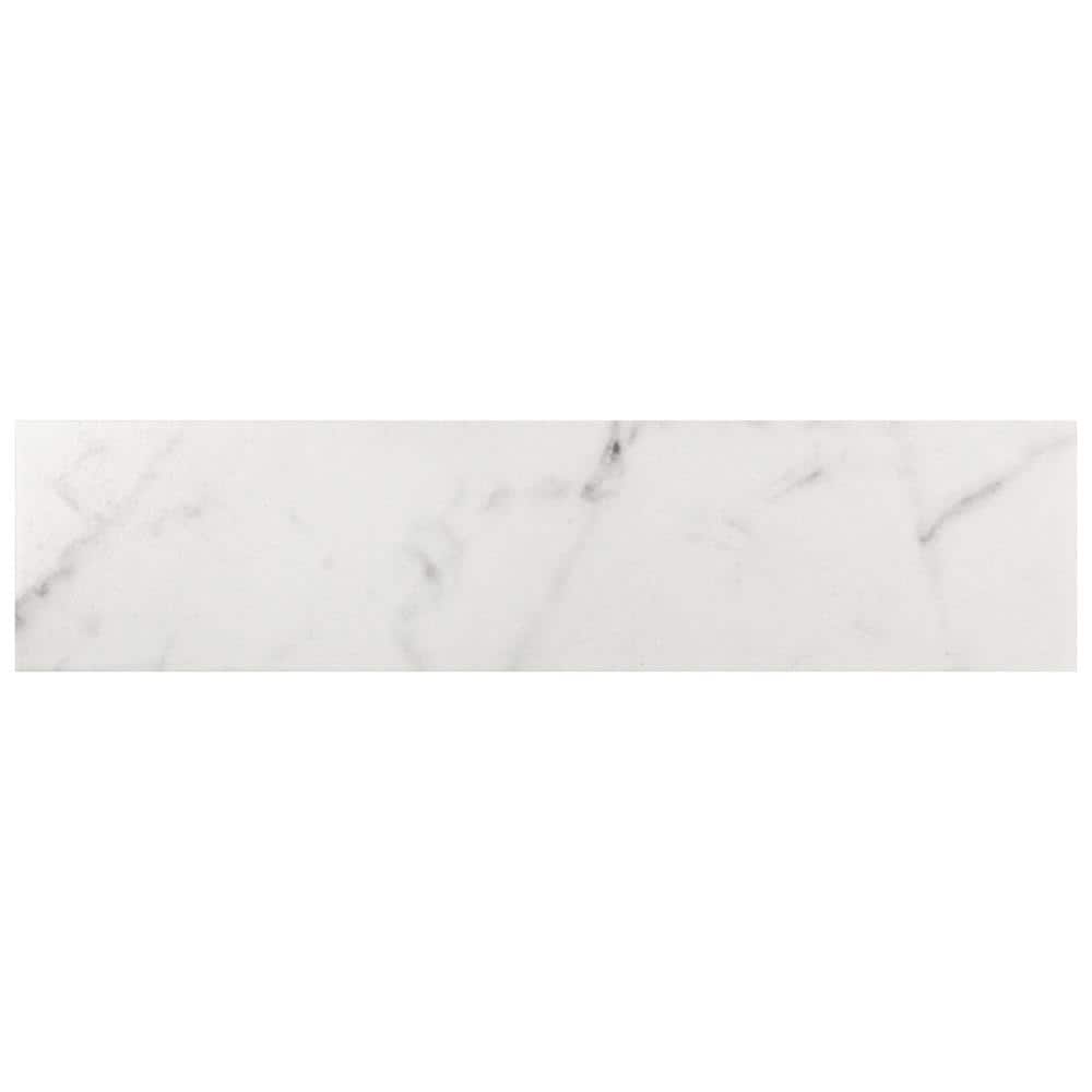 Classico Carrara Matte 3 in. x 12 in. Ceramic Wall Tile (11.44 sq. ft./Case) - Hercitys