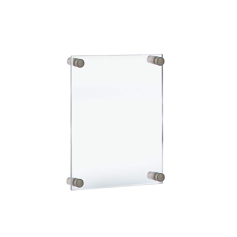 8.5 in. x 14 in. Acrylic Standoff Sign Holder - Hercitys