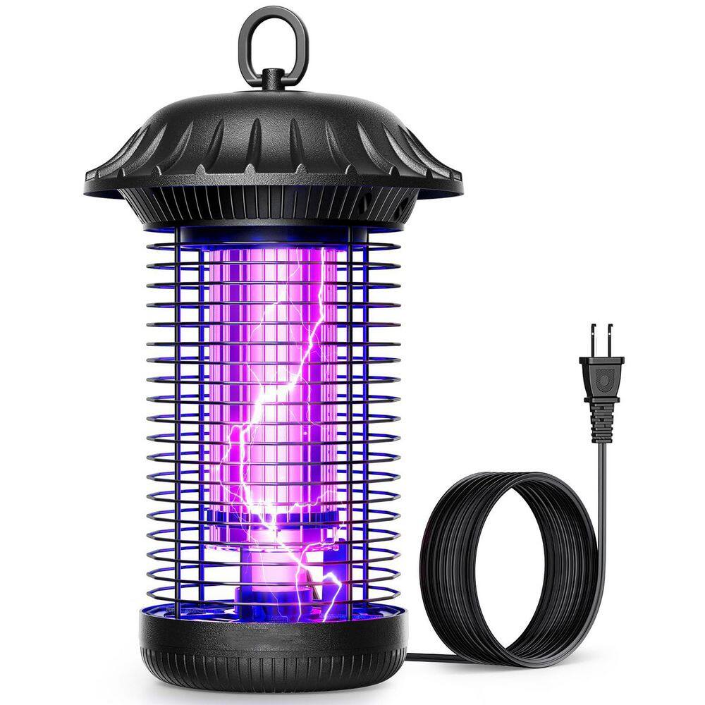 Indoor/Outdoor Waterproof Electric LED Mosquito Zappers Lamp Repellent with 6.5ft Power Cord Protect Up to 2,100 sq. ft. - Hercitys