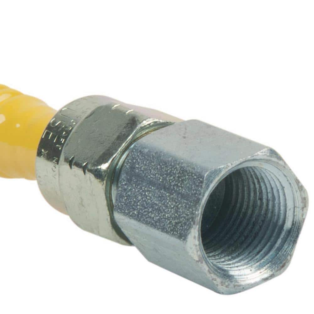 ProCoat 3/8 in. FIP x 3/8 in. FIP x 36 in. Stainless Steel Gas Connector 3/8 in. O.D. (33,400 BTU) - Hercitys