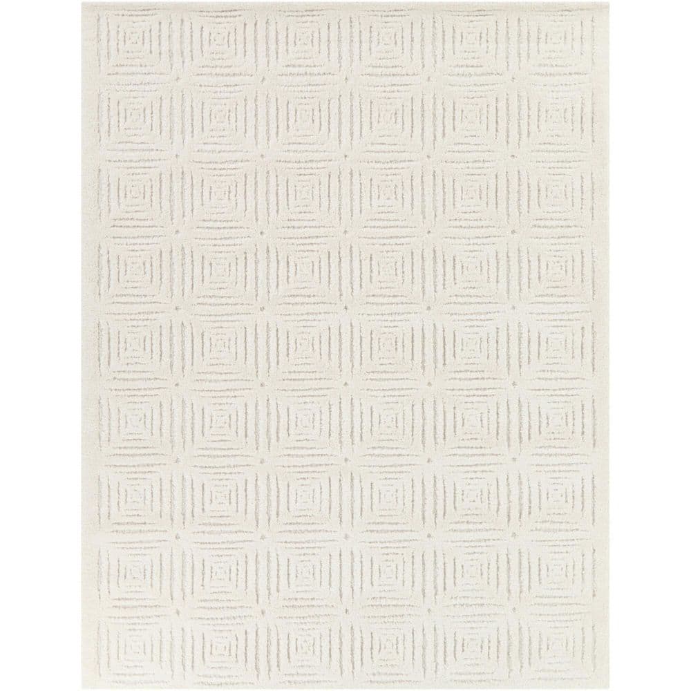 Bolsena Cream 5 ft. 3 in. x 7 ft. Geometric Area Rug - Hercitys