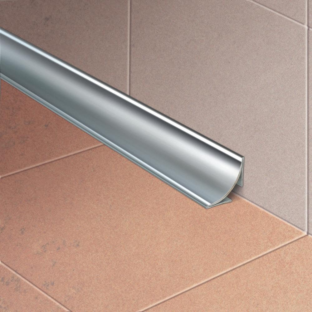 Novoescocia 4 Natural 1-1/2 in. x 98-1/2 in. Stainless Steel Tile Edging Trim - Hercitys